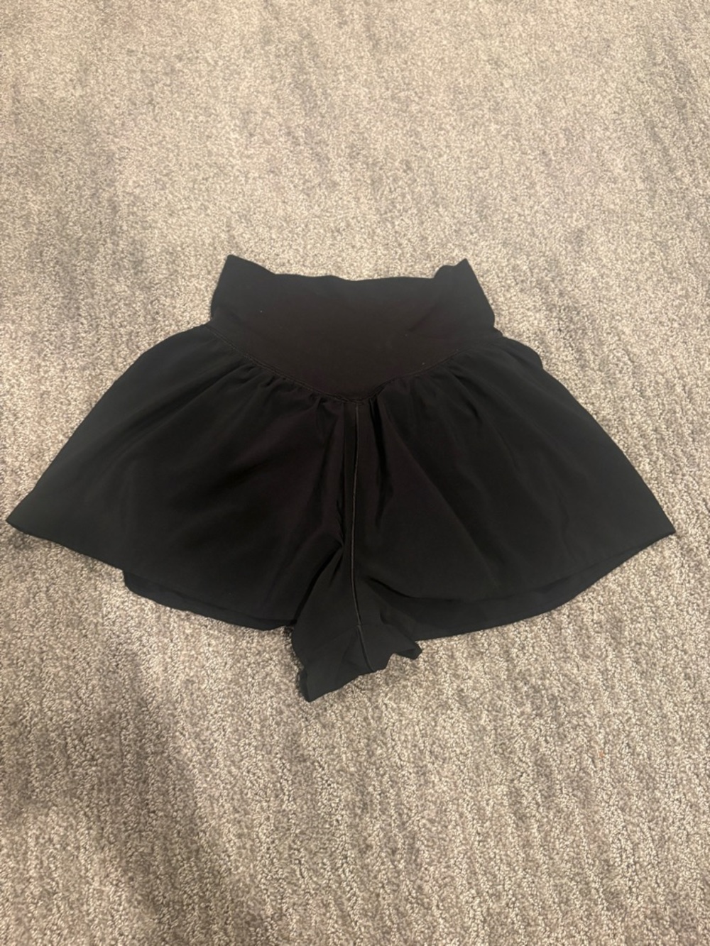 aerie Black Active Skort with Built-In Shorts